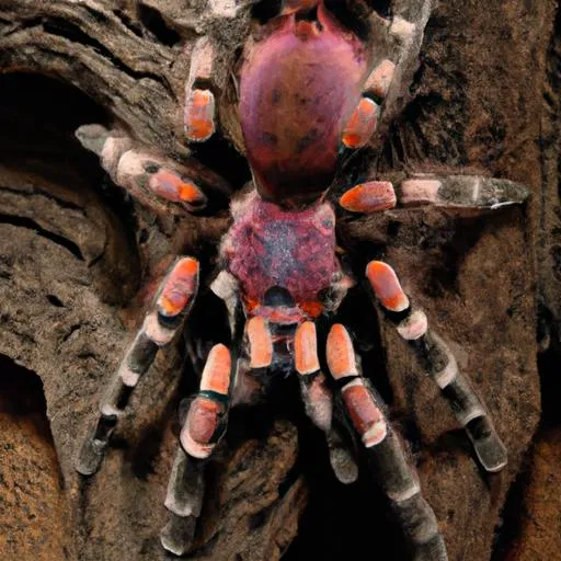 15771 pink toe tarantula feeding